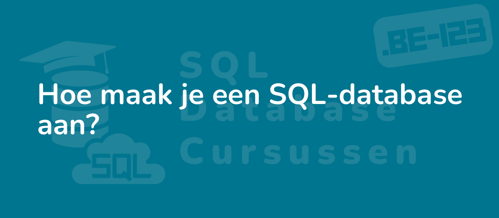 the description for the representative image of the title hoe maak je een sql database aan could be step by step guide showcasing sql database creation process with clear visuals 8k resolution informative and detailed