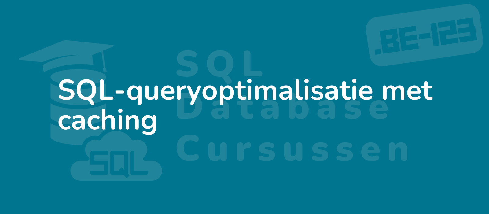 tech savvy professional optimizing sql queries with caching against a sleek digital background demonstrating efficiency 8k precise