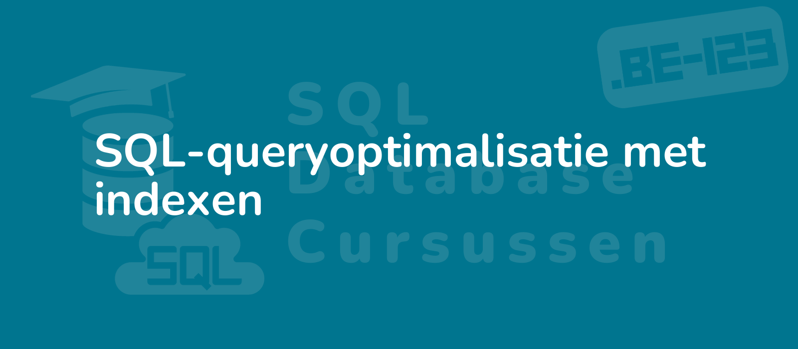 a visually appealing image showcasing sql query optimization with indexes displaying a sleek design in shades of blue and gray emphasizing efficiency